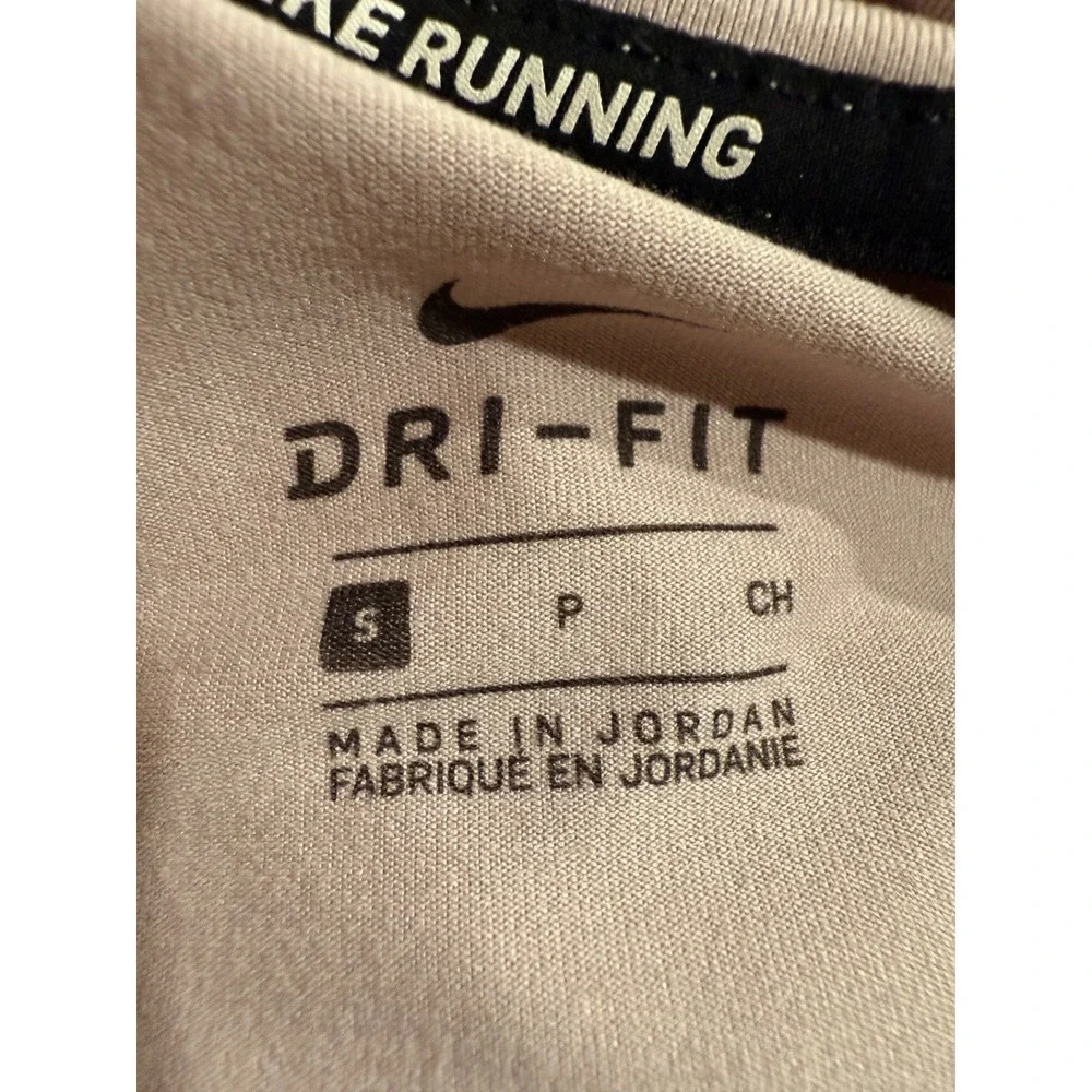 Nike Dri-FIT Running Top Long‎ Sleeve Shirt Womens Small Pink Athletic